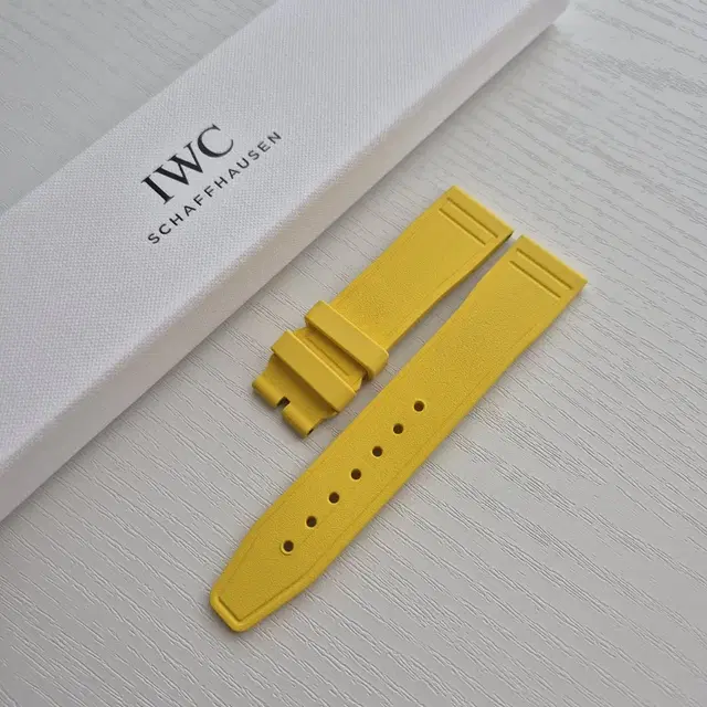 IWC 러버 밴드, 러버 스트랩 20mm 옐로우 노랑 (퀵체인지)