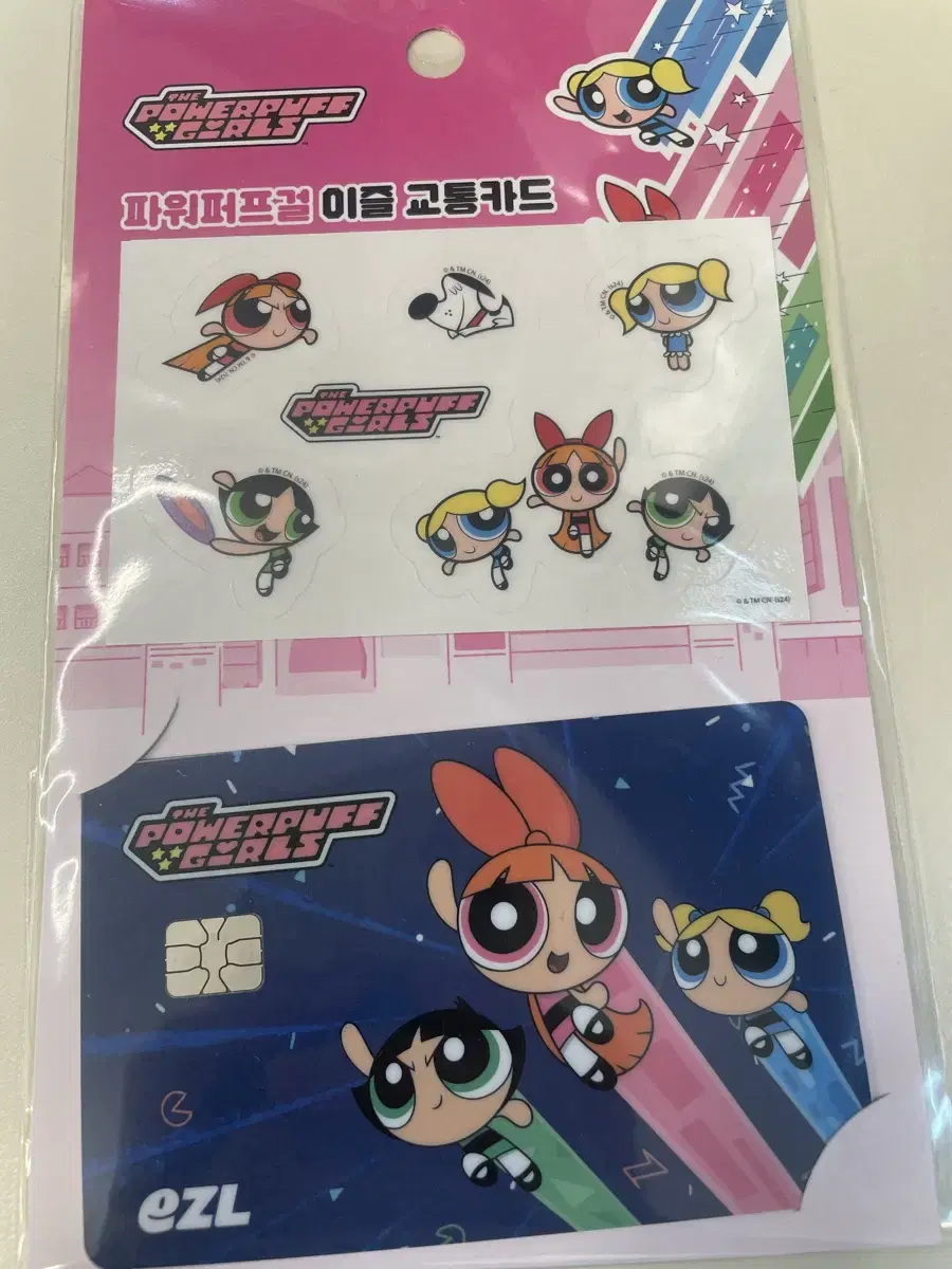 <새상품>Powerpuff Girls Transportation Card