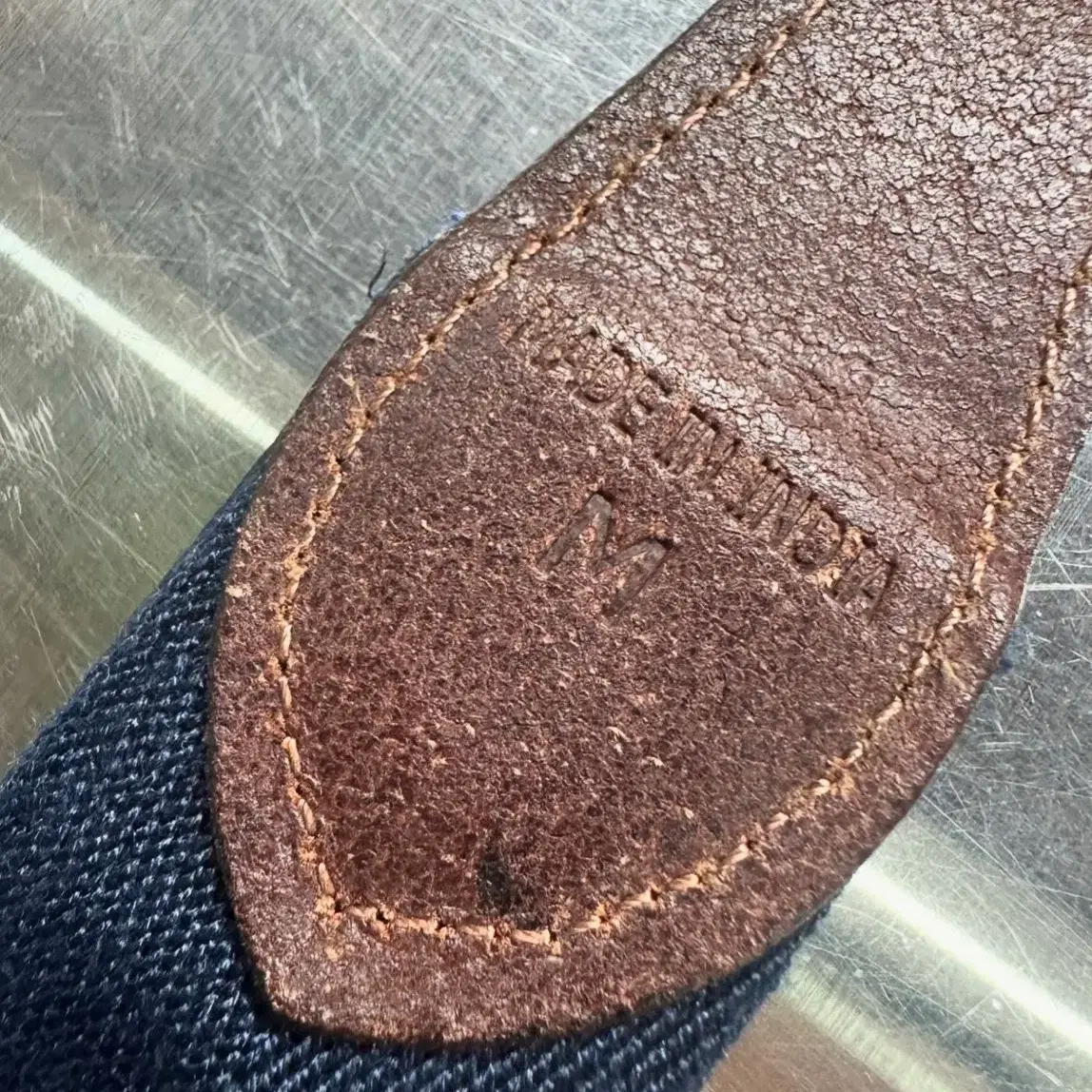 폴로 벨트 POLO SPELLOUT CANVAS LEATHER BELT