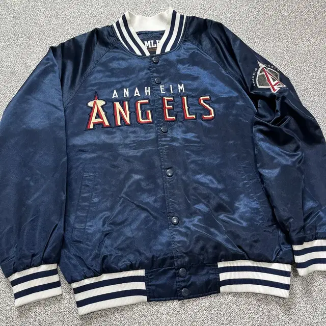 00s MLB Angels 엠엘비 스타디움 바시티 자켓(100)