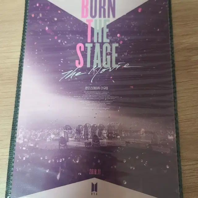 방탄소년단 번더스테이지 영화 엽서 BURN THE STAGE