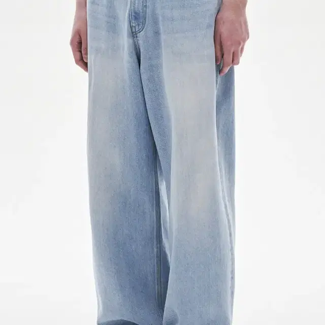 노운 wide denim pants (light blue) 와이드 데님