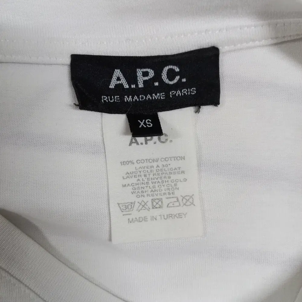 8-18/A.P.C 화이트 스트라이프 남성XS