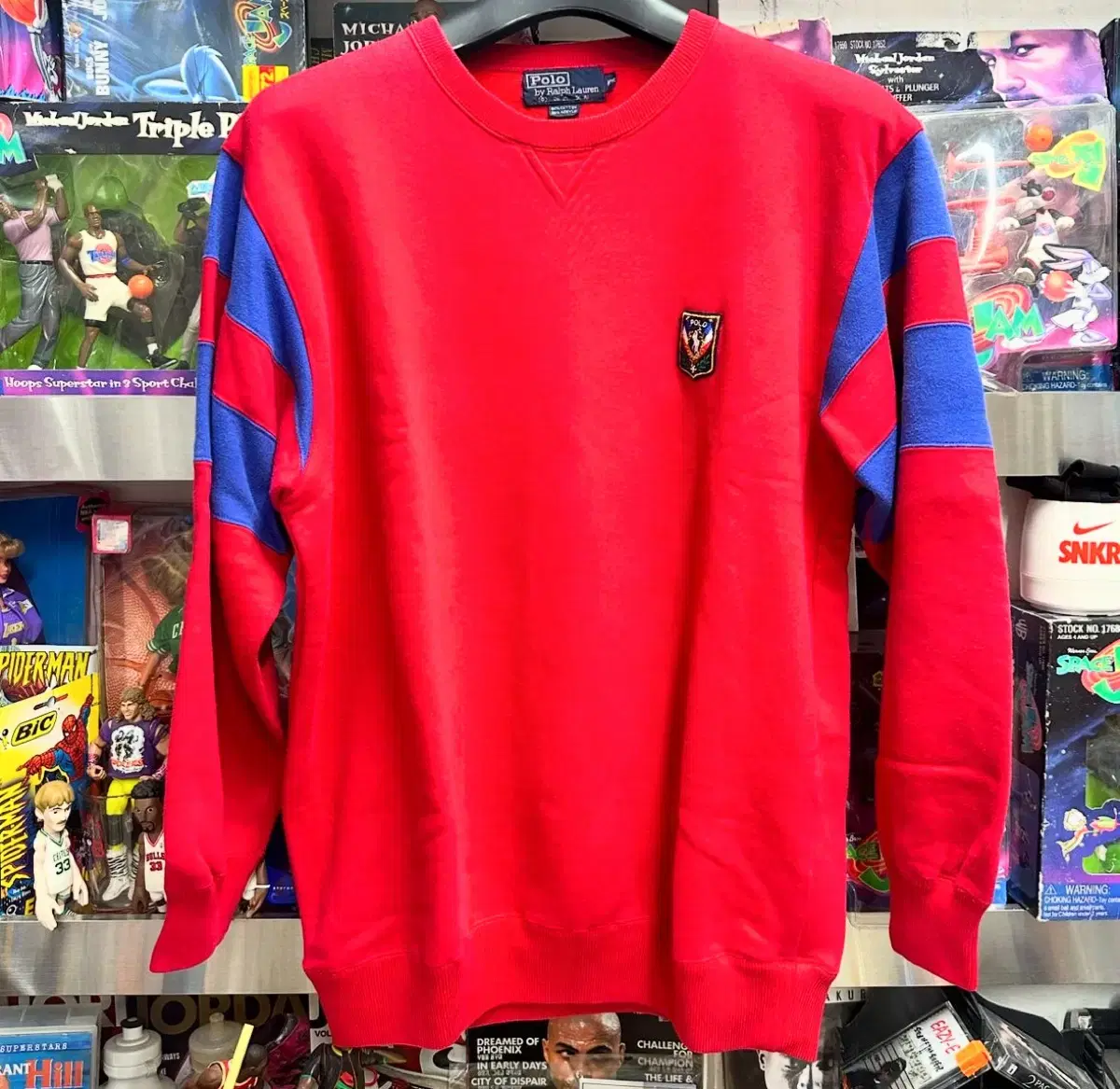 80s polo vtg uni crest sweatshirt 폴로 맨투맨