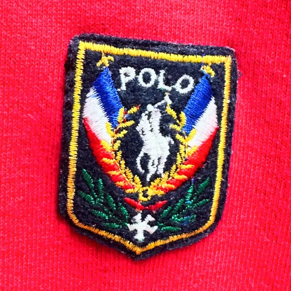 80s polo vtg uni crest sweatshirt 폴로 맨투맨