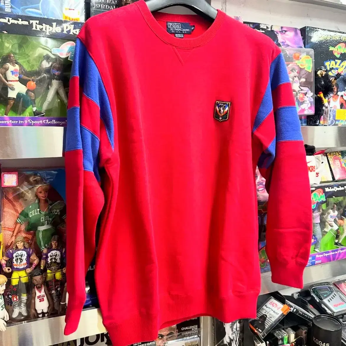 80s polo vtg uni crest sweatshirt 폴로 맨투맨