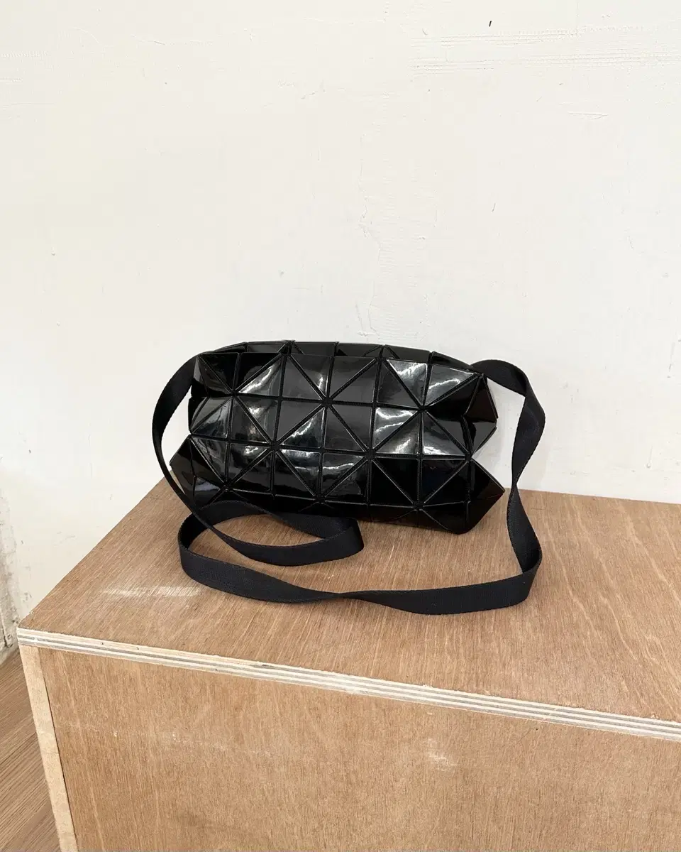 Bao Bao Issey Miyake Black Carton Messenger Bag