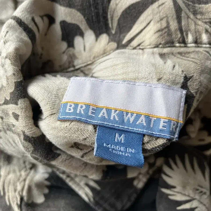 Breakwater 플라워 패턴 하와이안 알로하 셔츠 M