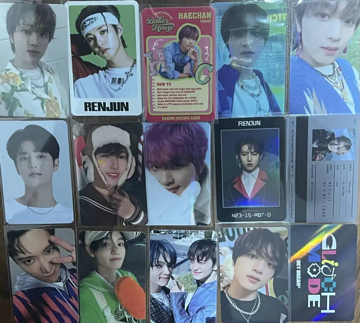 NCT haechan renjun dream chenle mark photocard disposition wts feeder bulk