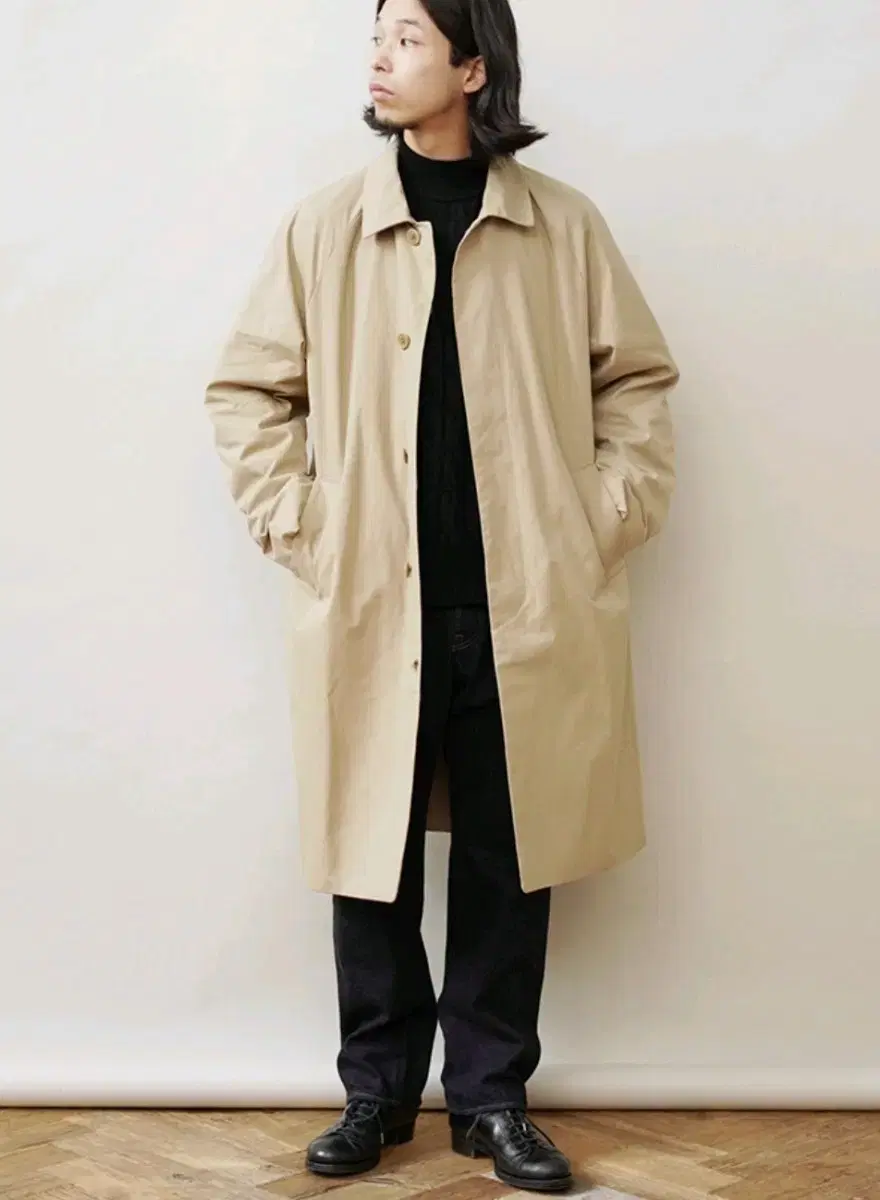 YAECA Soutien color coat / beige size L