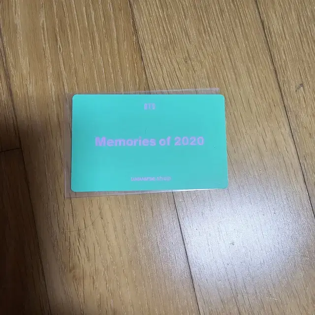 방탄 2020메모리즈 특전 단체포카 양도.  bts