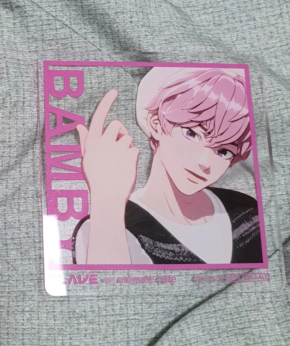 Plave Animated Cafe pre-order benefit acrylic Coaster Bamby