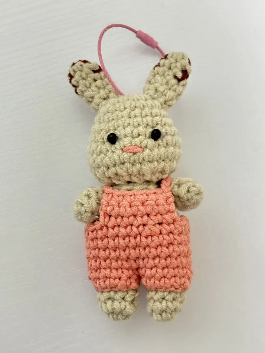 Sylvanian Bunny Knitting Keyring