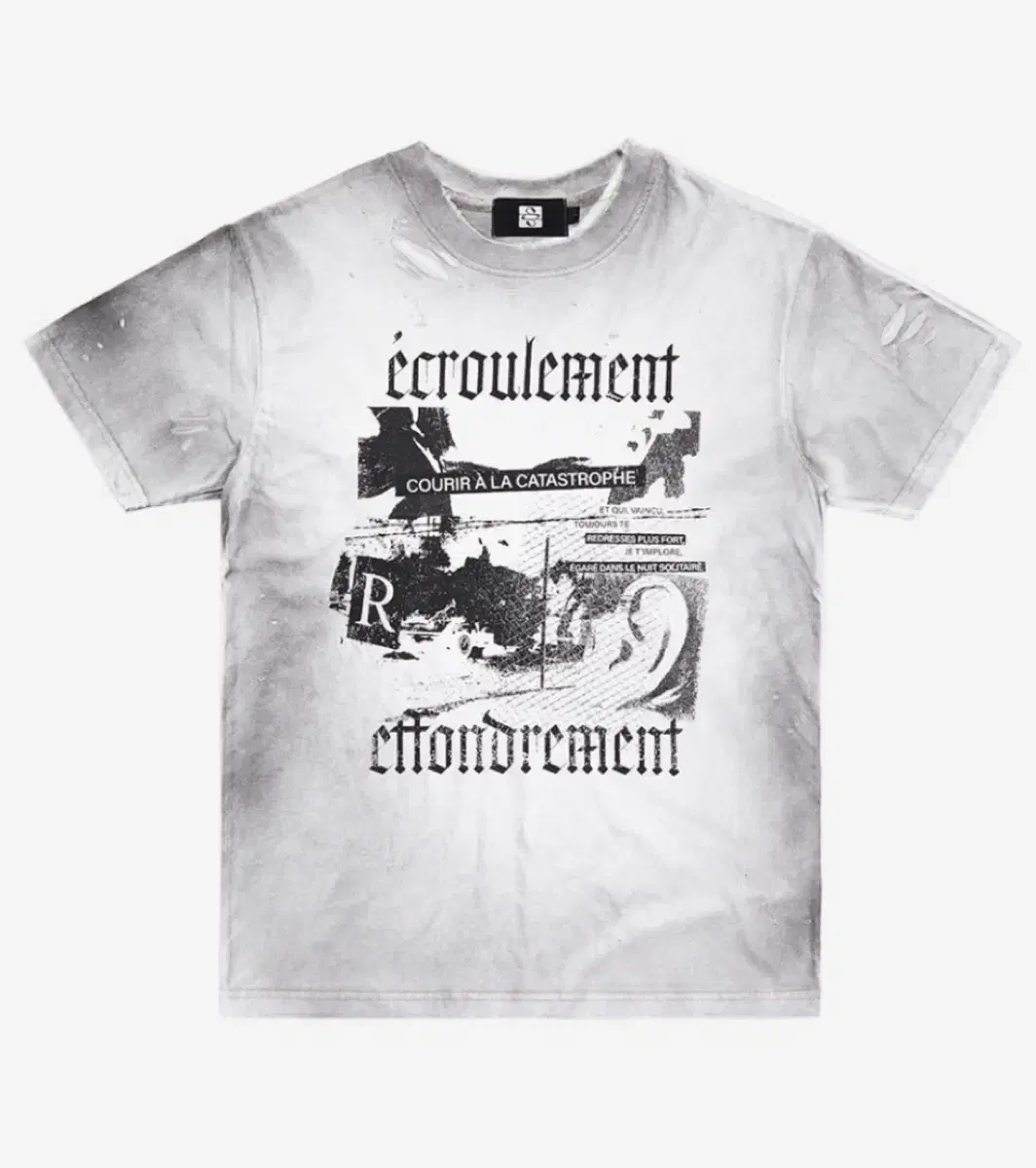 Sundays Off Club Ecroulement Hand Distressed T-shirt