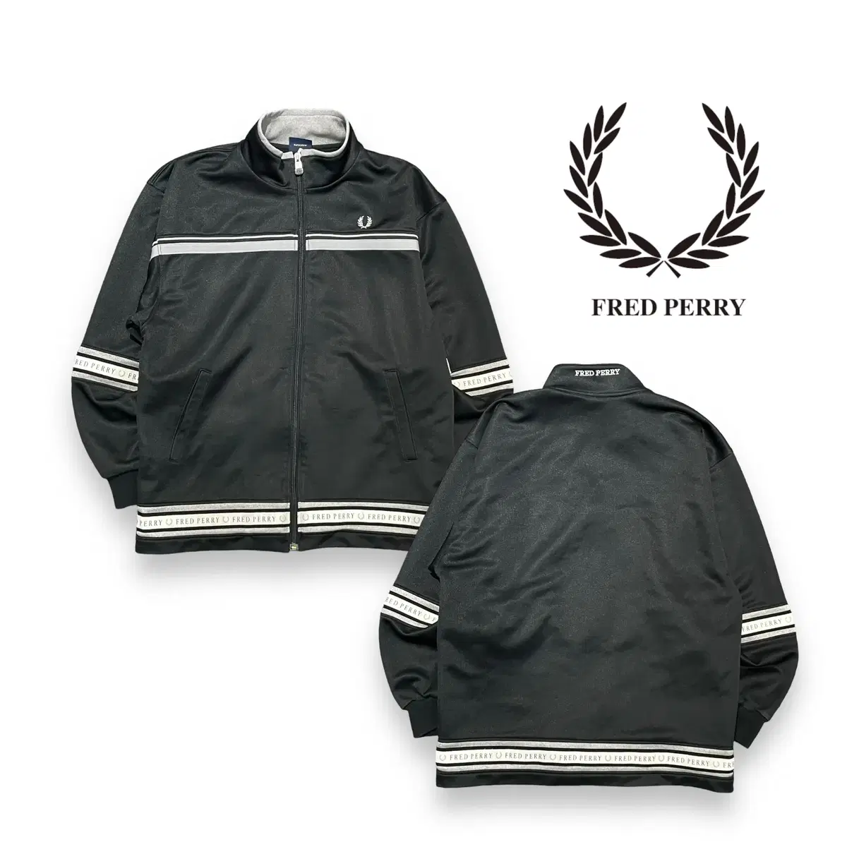 Fred Perry Black Tracktop