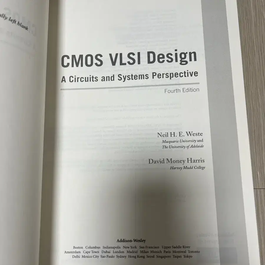 반도체 서적 (Cmos Vlsi Design)