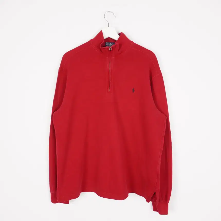 Polo basic logo red vahn zip-up knitVIZ1174