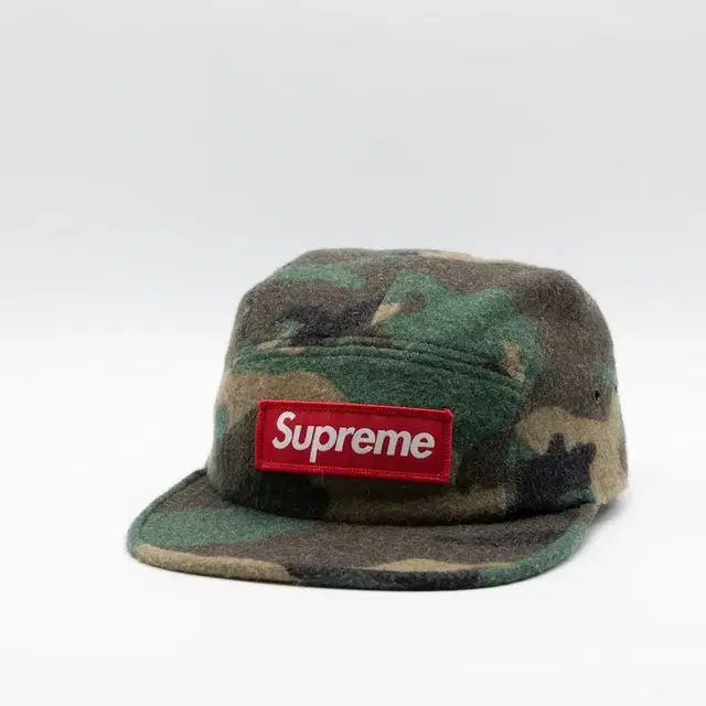 SUPREME CAMO WOOL CAMP CAP 17FW