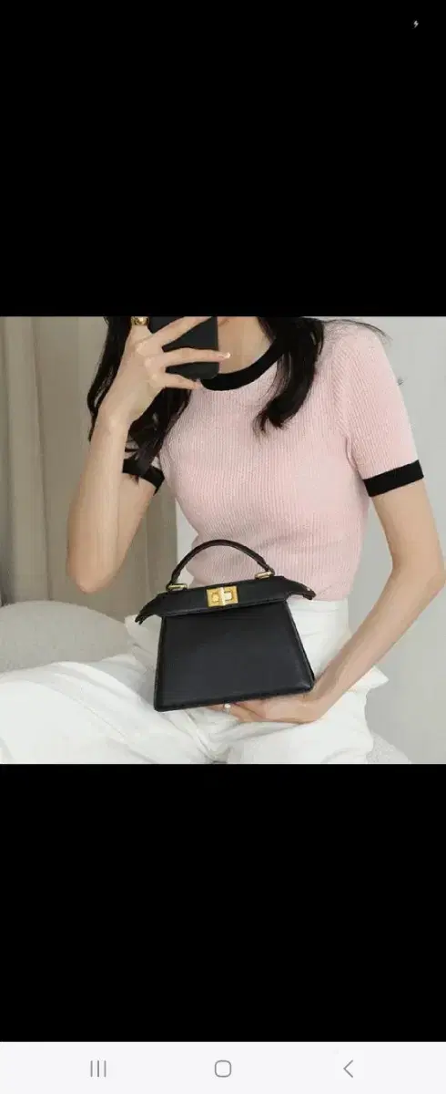 Black Square Dot Bag