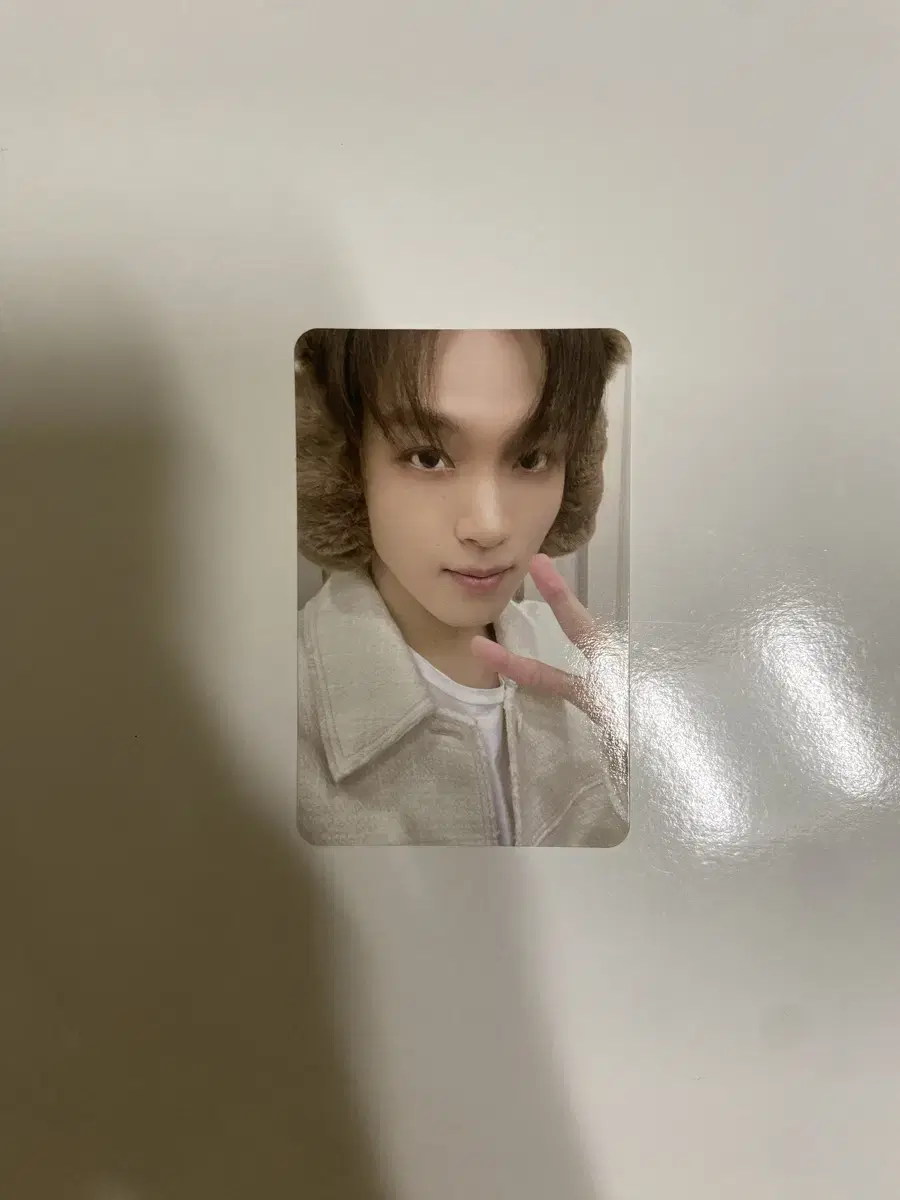 nct dream pink Christmas haechan photocard