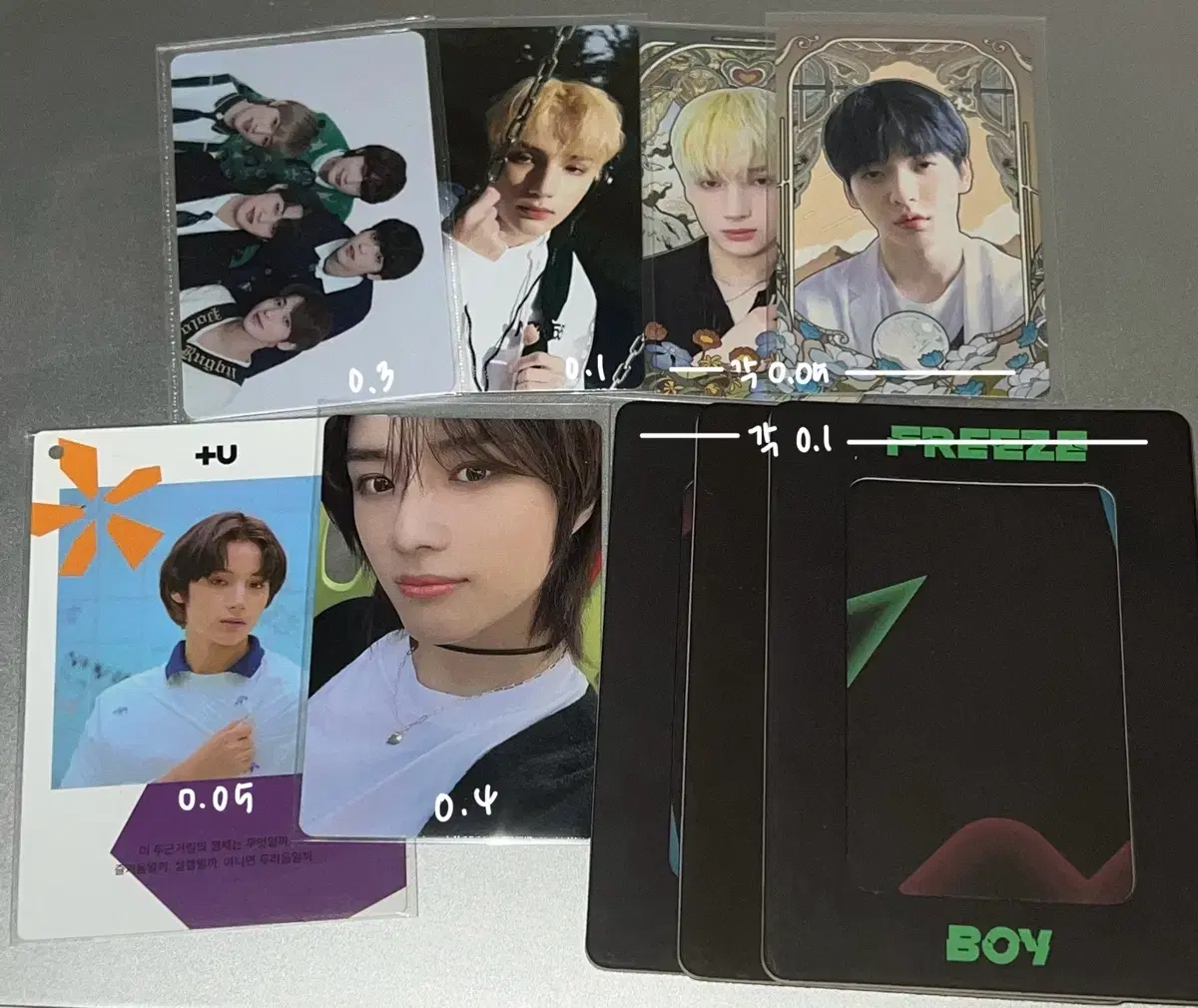 wts 투모로우바이투게더 txt photocard  does eternalup 943 sebulbam deja vu