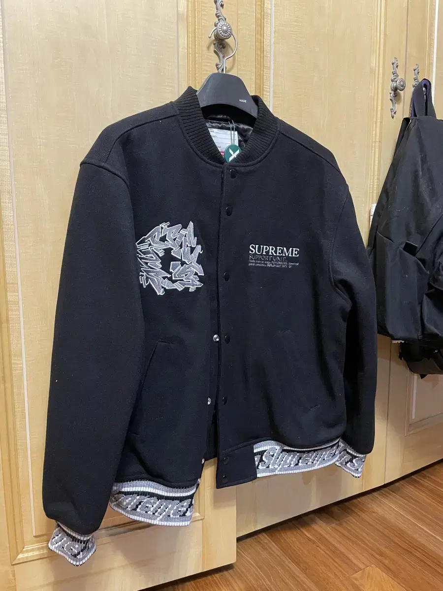 Supreme Support Unit Varsity Jacket L