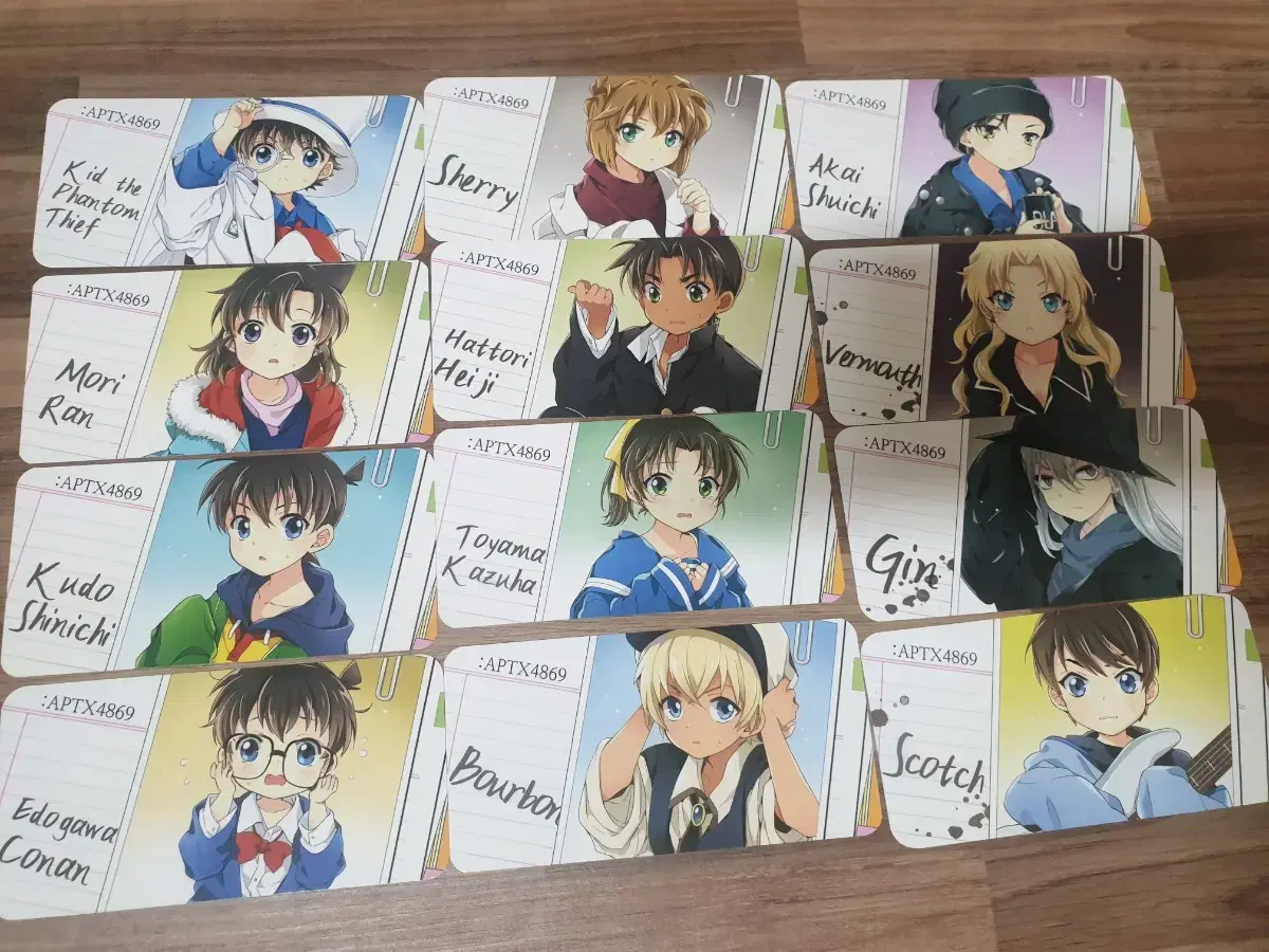 12 Detective Conan Apotoxin Children's Kartecs