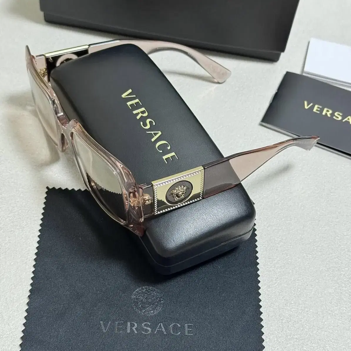 versace 메두사 템플 스퀘어 선글라스