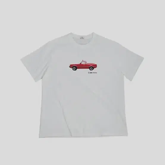 1011갤러리 Gallery Red Car T-shirt_White