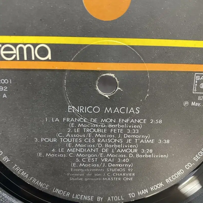 ENRICO MACIAS LP / AA4347