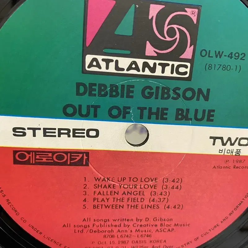 DEBBIE GIBSON  LP / AA4365