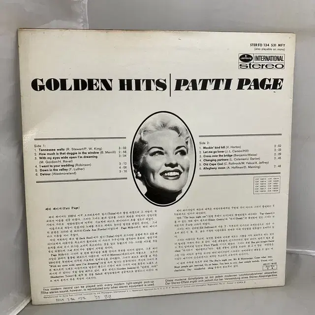 PATTI PAGE GLODEN LP / AA4368