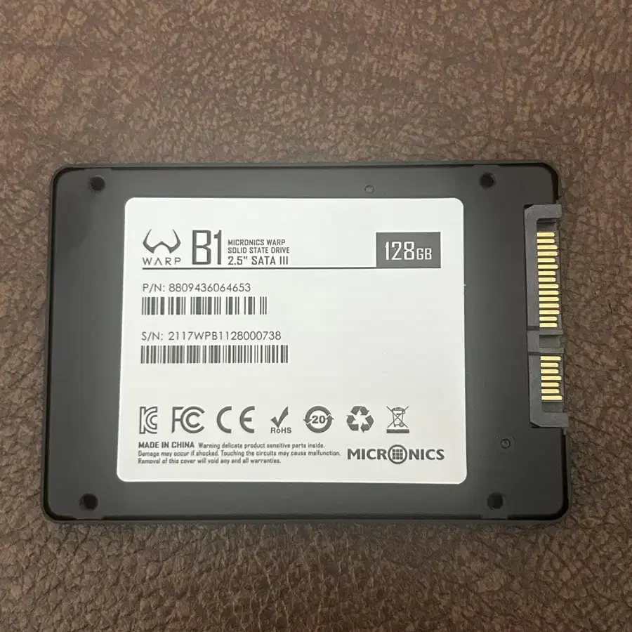 마이크로닉스 warp b1 128GB  ssd카드