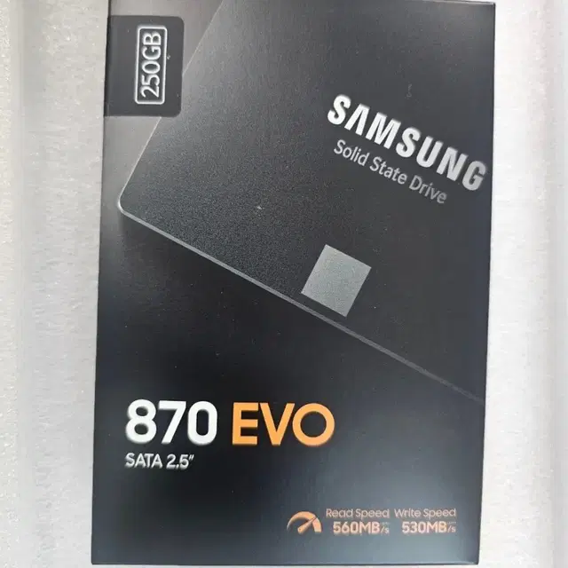 삼성전자 삼성 870 EVO SATA 250g ssd 미개봉 신품