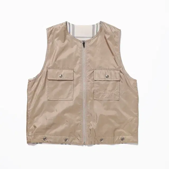 courreges sport Reversible Zip Up Vest