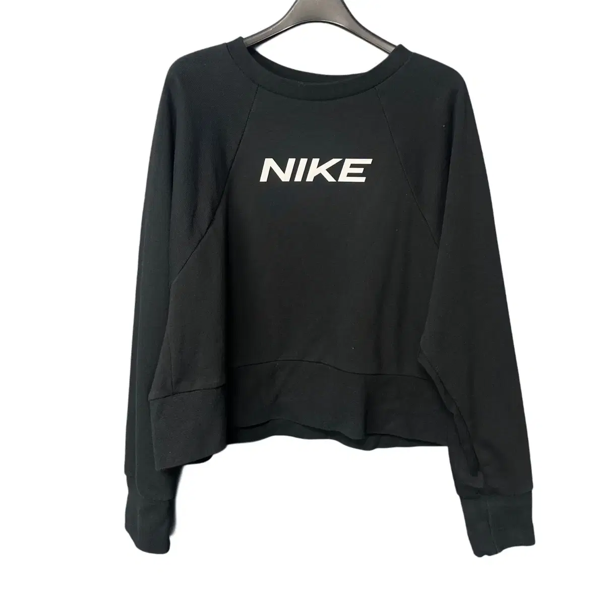 XL Nike Women's Black Cropped Crewneck T-Shirt