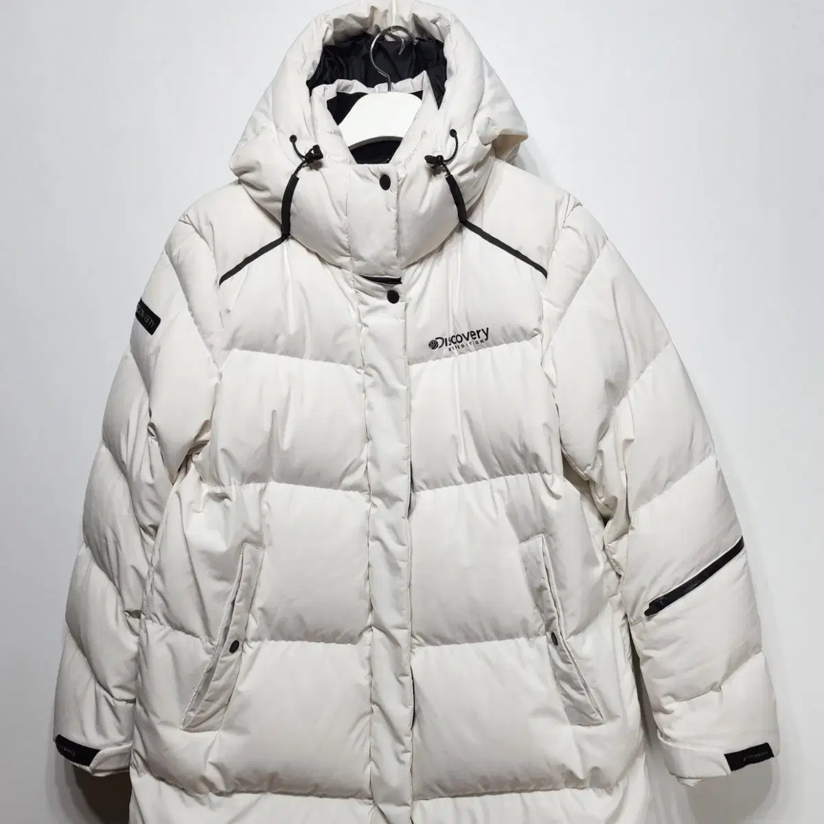 DISCOVERY Long padded jumper jacket white L