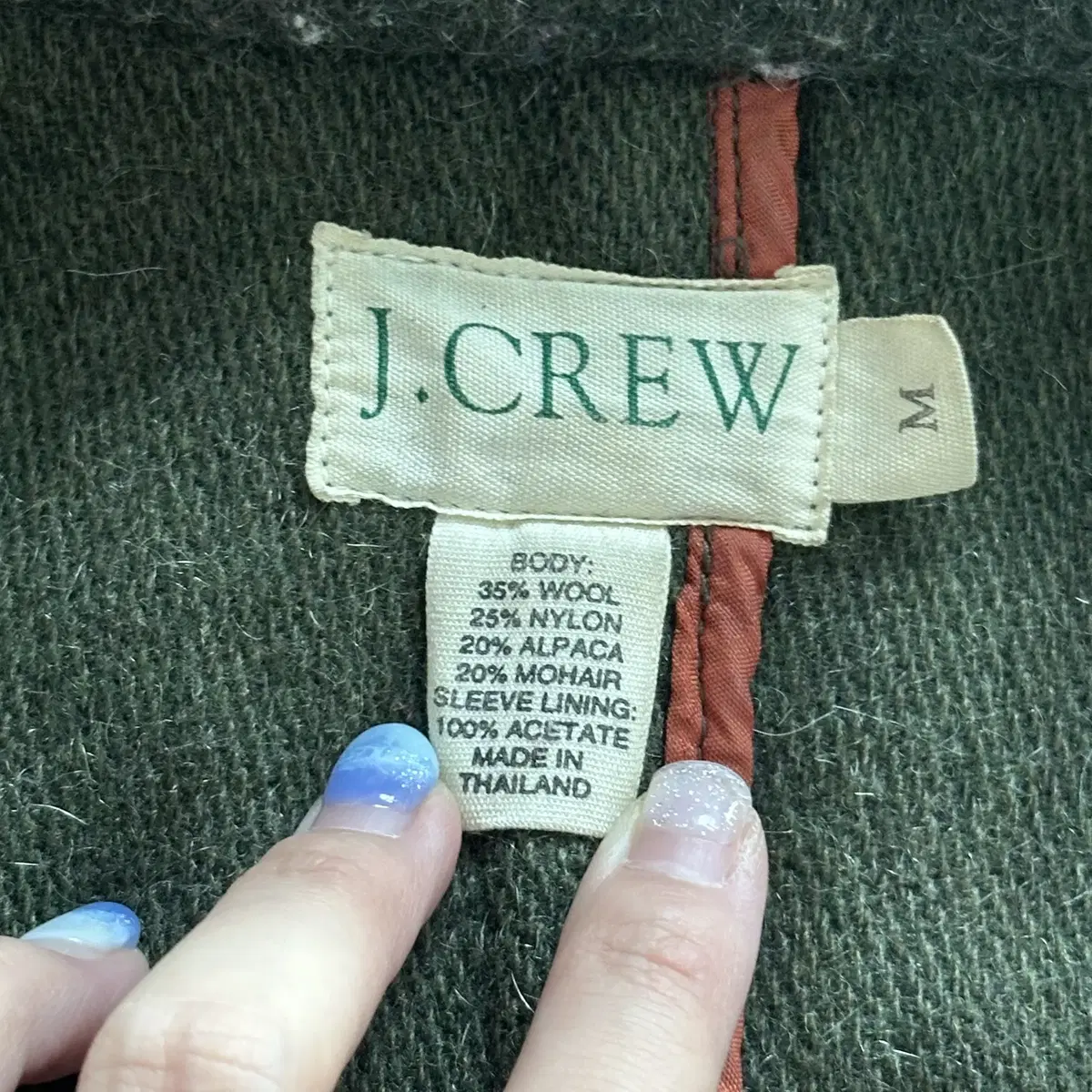 J. Crew 제이크루 울 롱 후드 코트 자켓 M