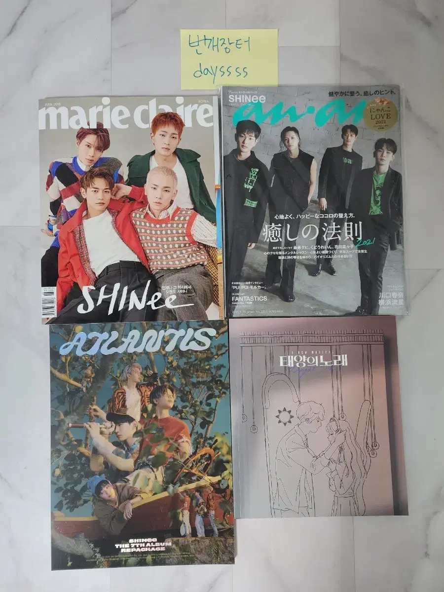 Sell shinee magazine,album,taeyang song book