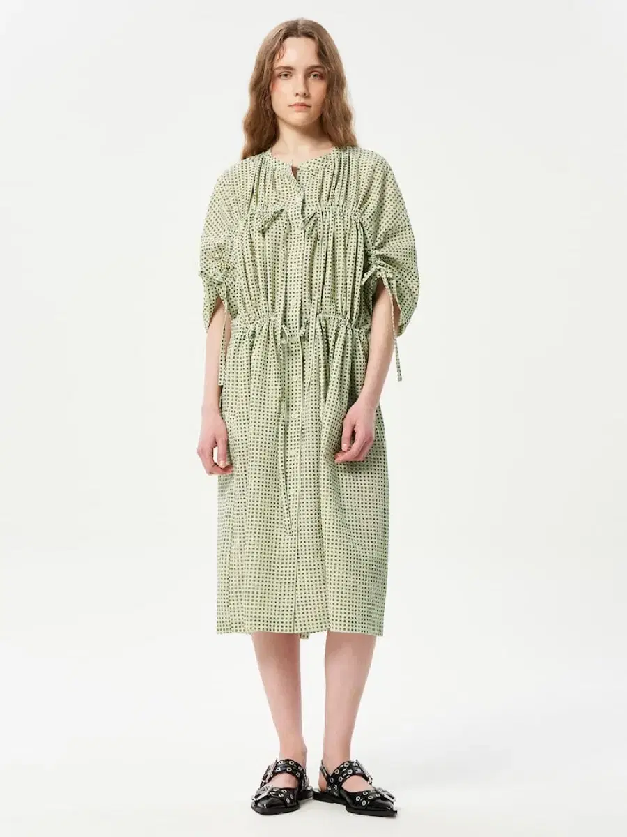 비이커 Beaker Kloke Spiral Gathered Dress