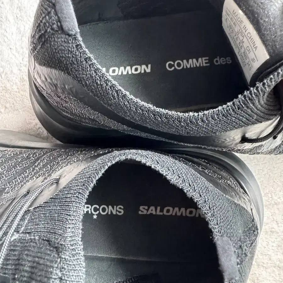 살로몬 x 꼼데가르송 옴므 펄사 플랫폼 블랙 SALOMON x CDG