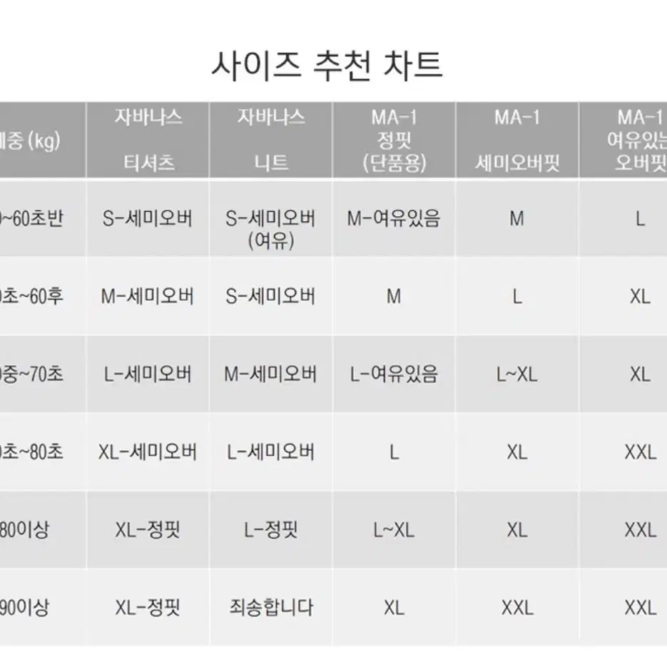 자바나스 MA-1 블루그레이 XL