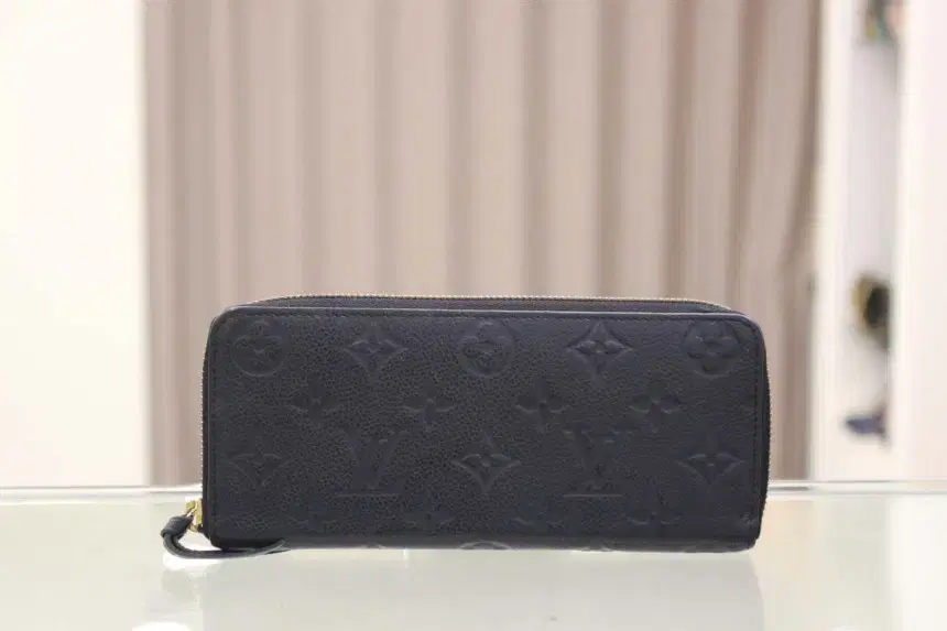 Louis Vuitton Monogram Empreinte Clemence Wallet Zip Long Wallet M60171 Class A