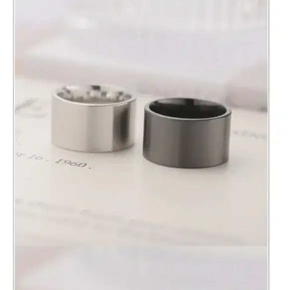 [스테인리스 써지컬 스틸] 실버 반지 패션 반지 8mm, 12mm