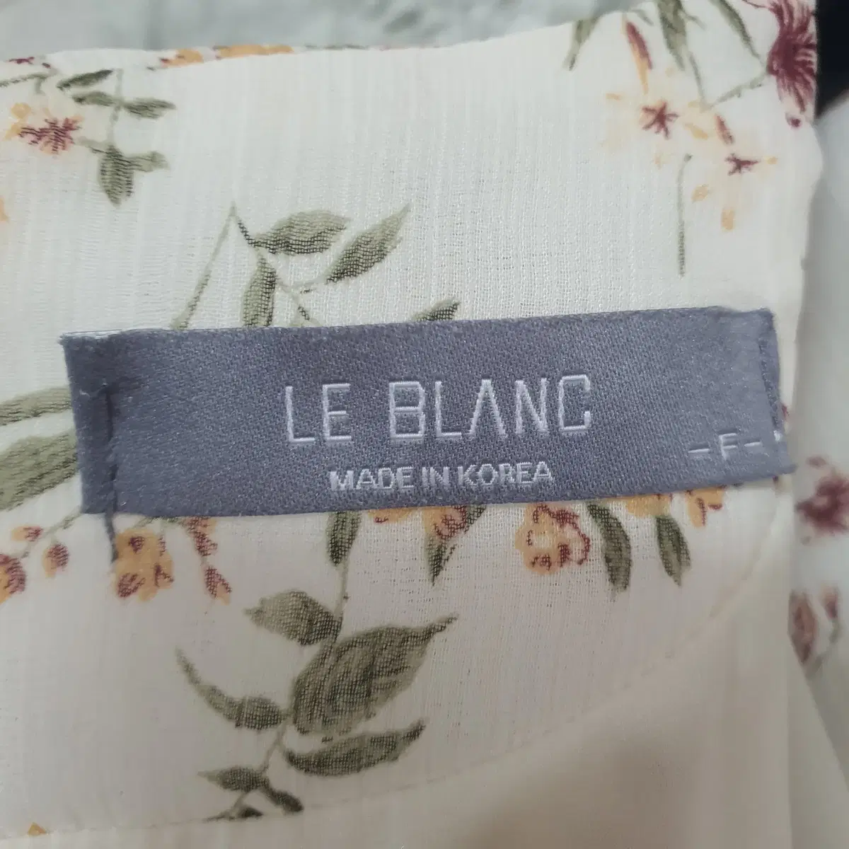 르블랑 LE BLANC 꽃무늬 원피스 F