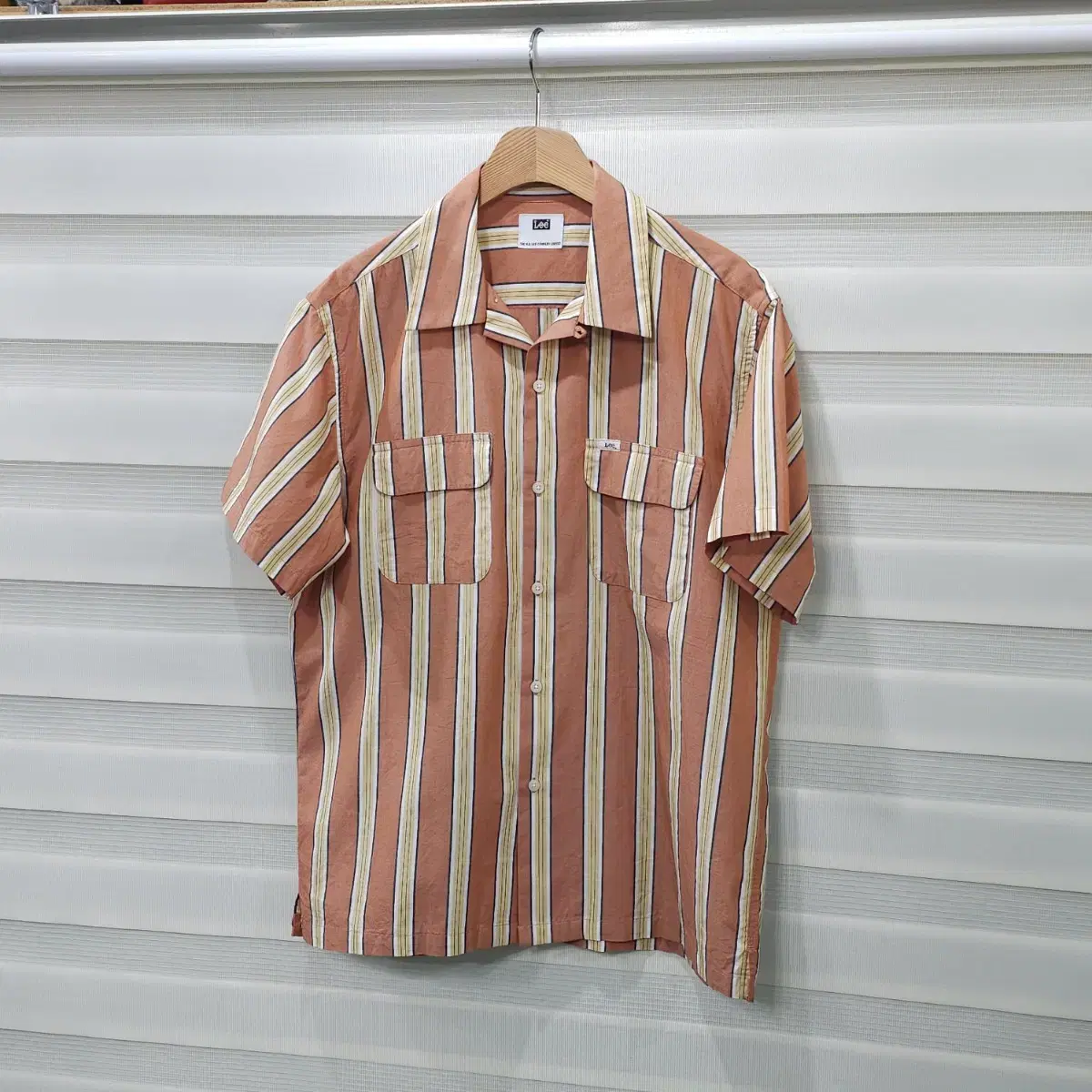 Japan Lee Stripe Short Sleeve Shirt - L