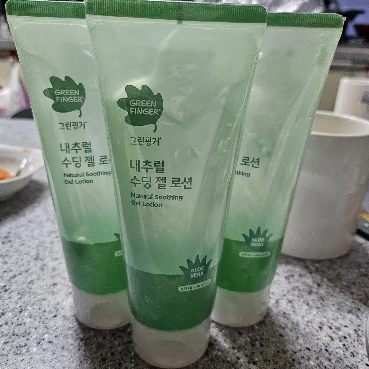 미개봉) 그린핑거 내추럴 수딩 젤 로션 애프터선 알로에젤 150ml