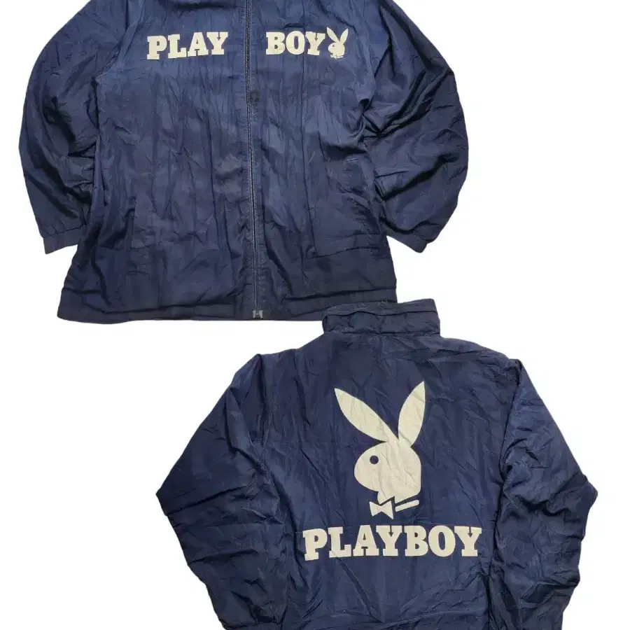 playboy 네이비 스포티 윈드브레이커 재킷M