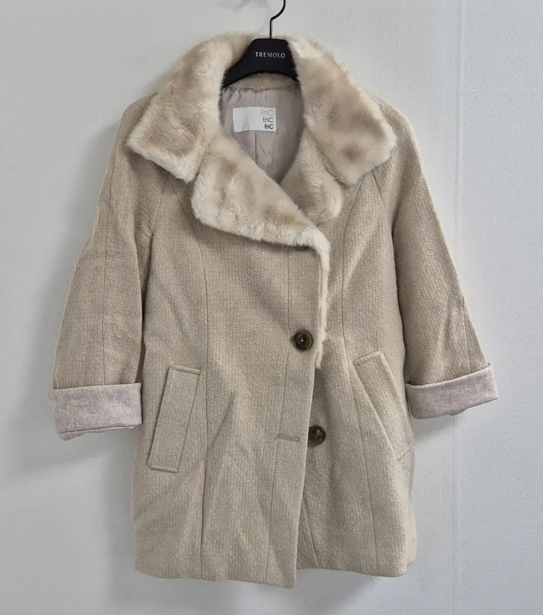 EnC Women's Angora coat size 55