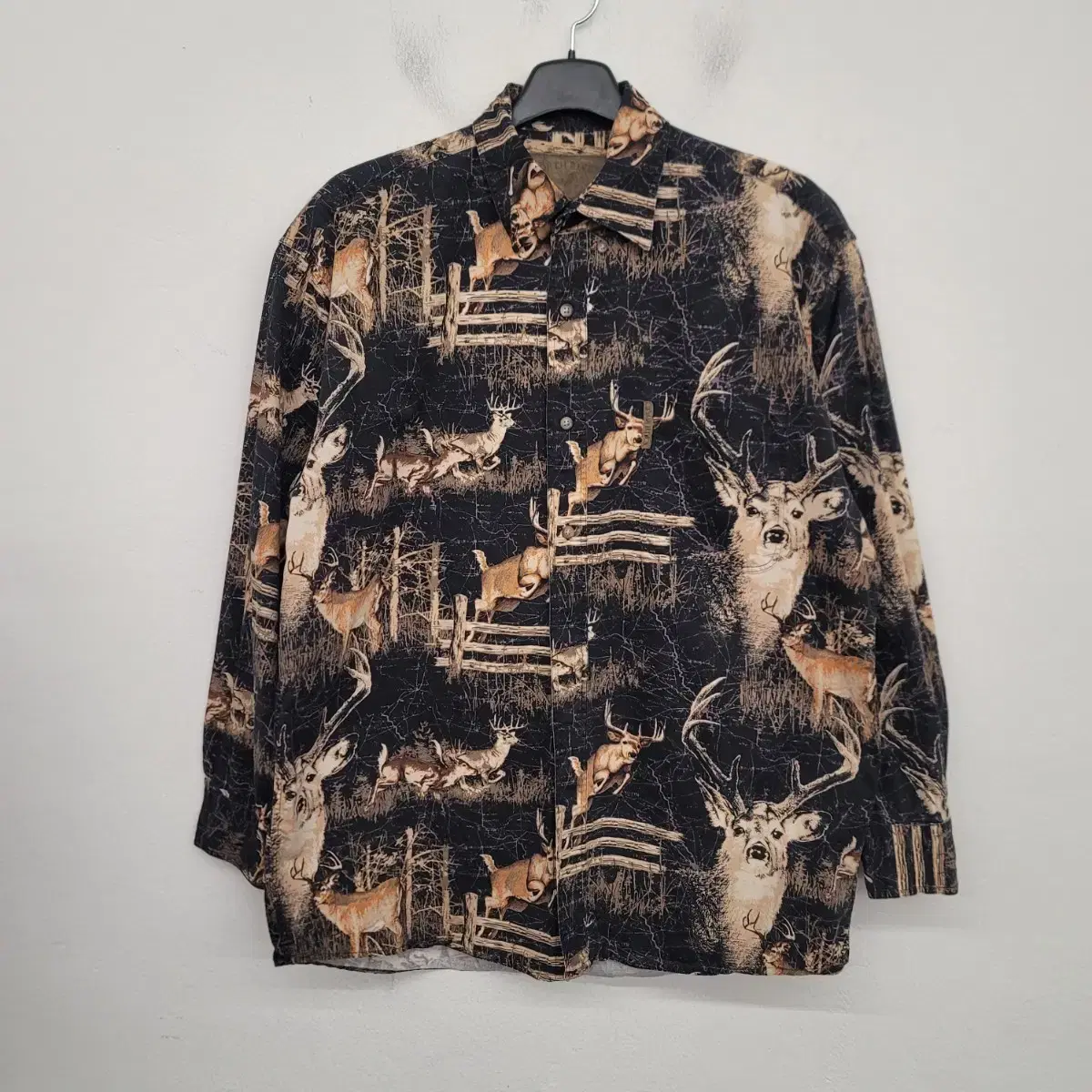 [105/XL] NORT RIVER Patterned Hunting Shirt Jacket